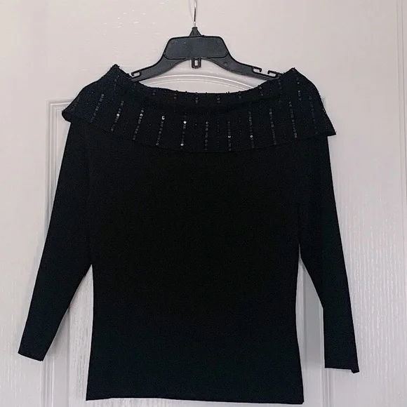 Katherine Barclay Black Sweater Size M - Picture 1 of 5